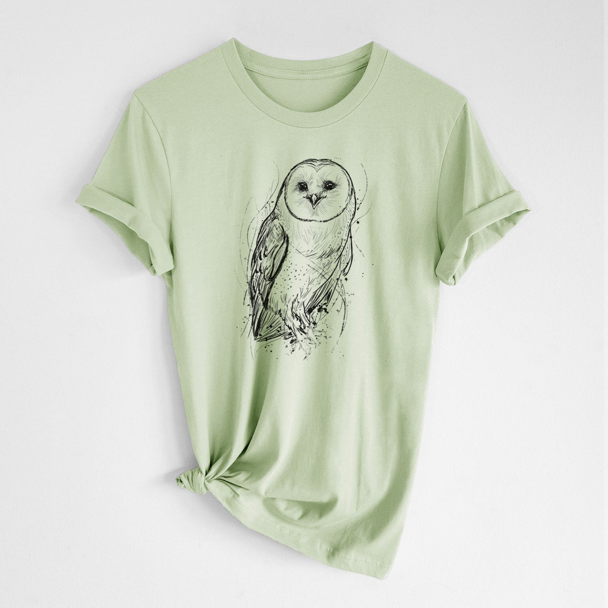 Barn Owl - Tyto alba - Lightweight 100% Cotton Unisex Crewneck