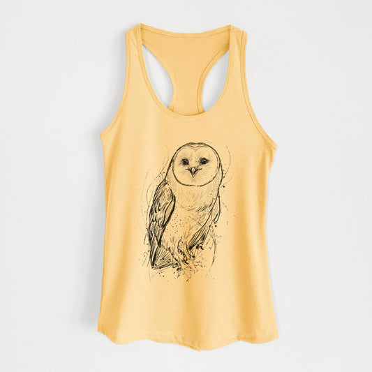 Barn Owl - Tyto alba - Women's Racerback Tanktop