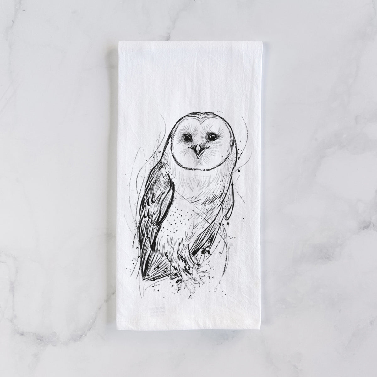 Barn Owl - Tyto alba Tea Towel