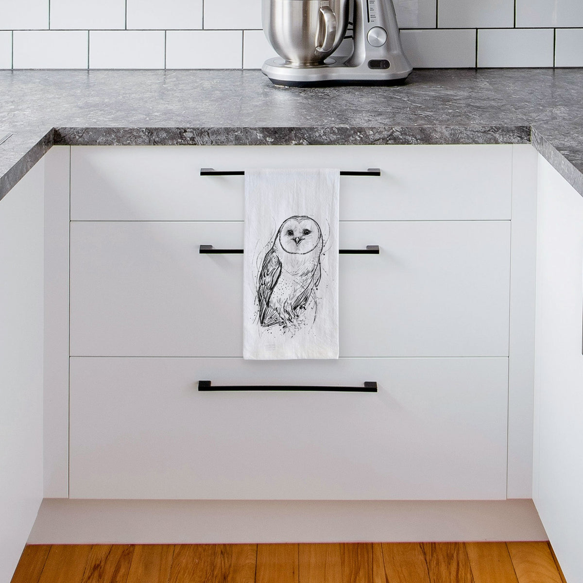 Barn Owl - Tyto alba Tea Towel