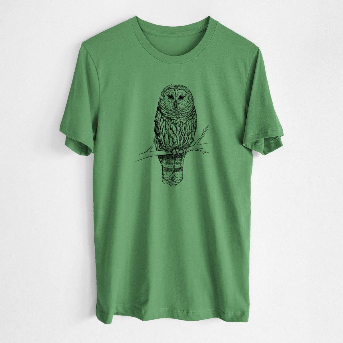Barred Owl - Strix varia - Lightweight 100% Cotton Unisex Crewneck