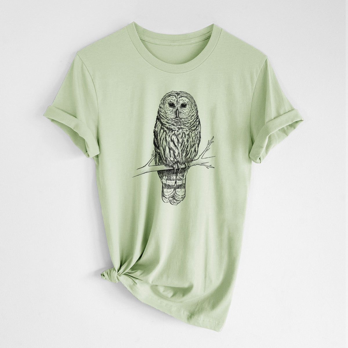 Barred Owl - Strix varia - Lightweight 100% Cotton Unisex Crewneck