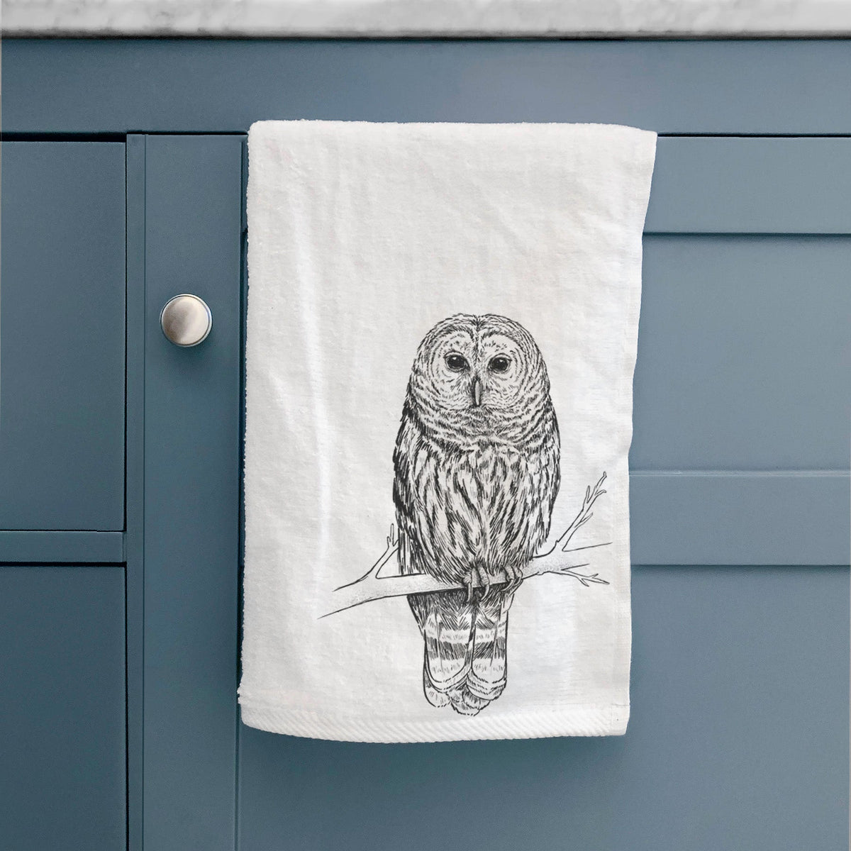 Barred Owl - Strix varia Premium Decorative Hand Towel