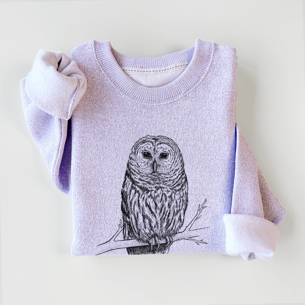 Barred Owl - Strix varia - Knit Sweatshirt