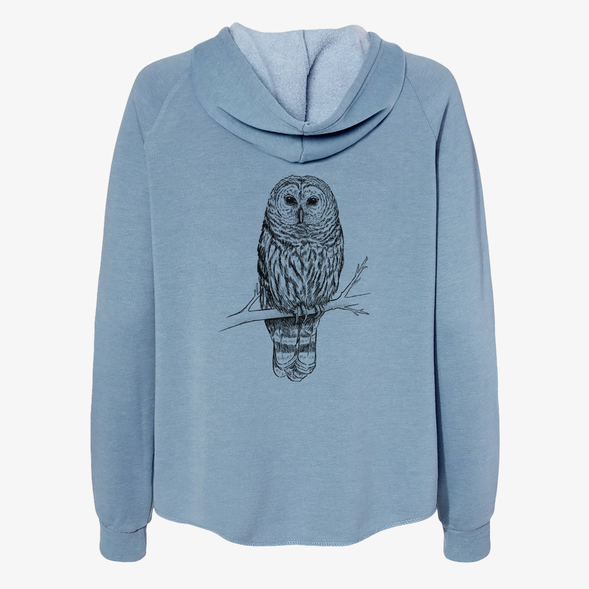 Barred Owl - Strix varia - Women's Cali Wave Zip-Up Sweatshirt