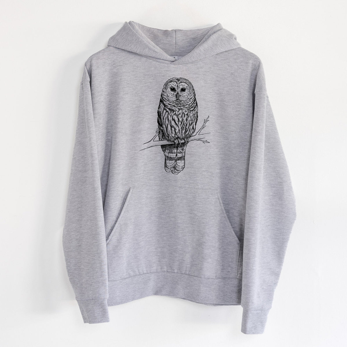 Barred Owl - Strix varia  - Statement Midweight Hoodie