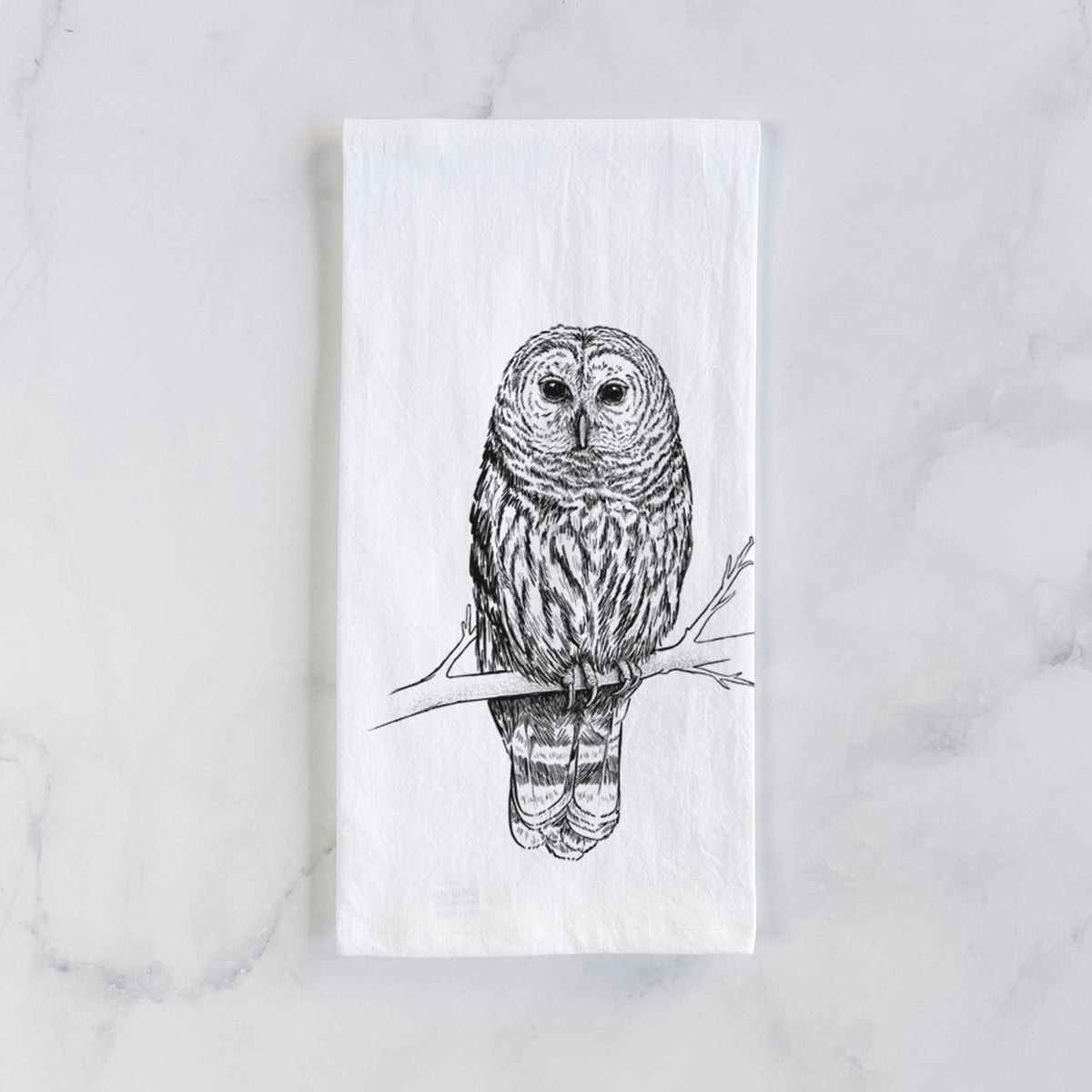 Barred Owl - Strix varia Tea Towel