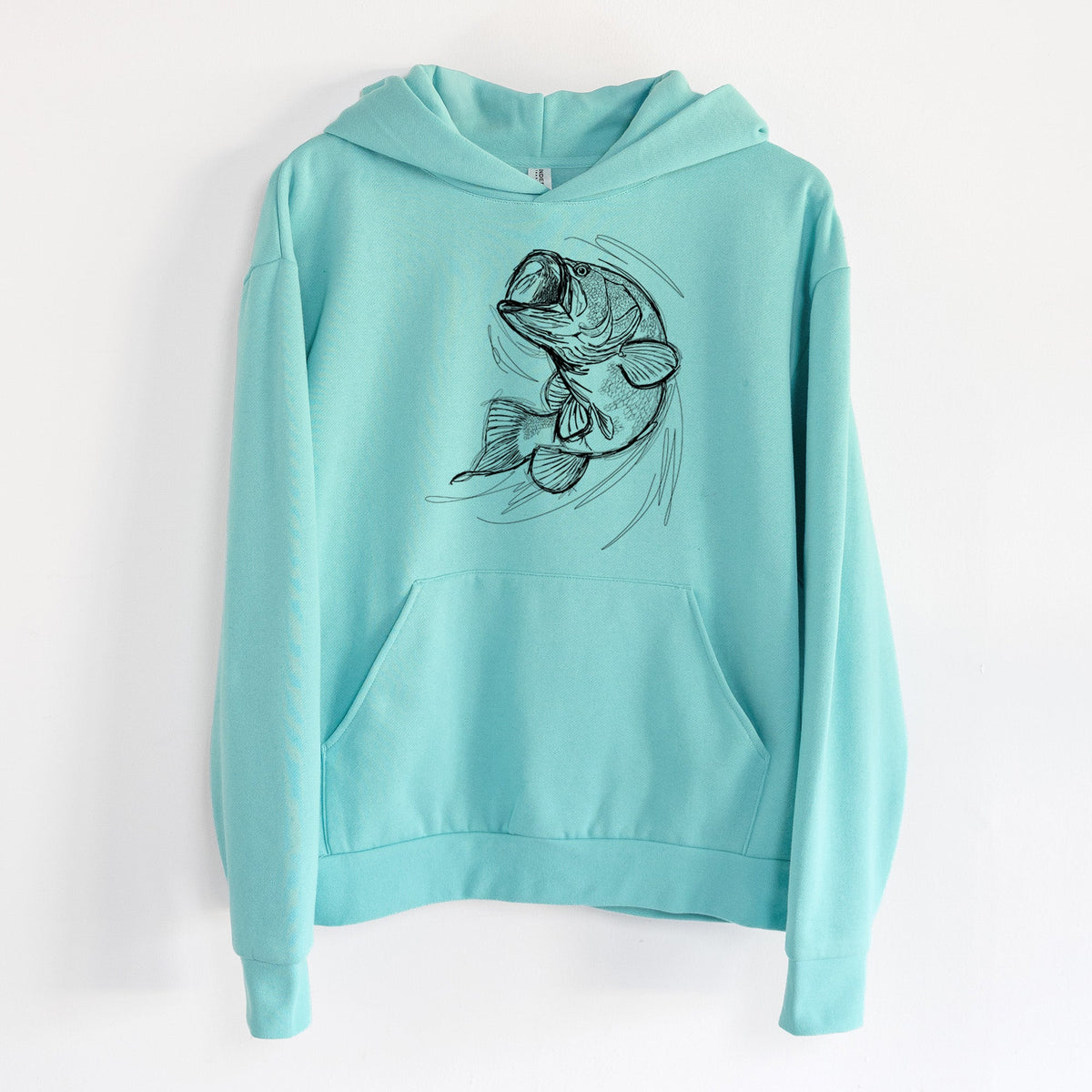 Largemouth Bass Fish - Micropterus salmoides  - Statement Midweight Hoodie