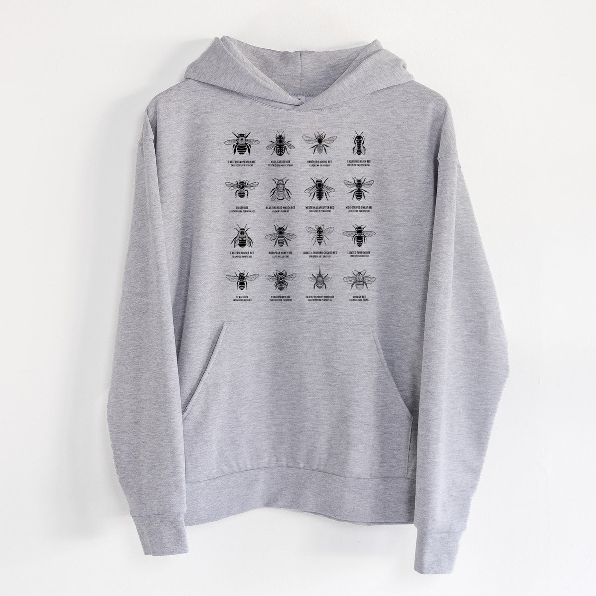 Bee Chart - Bees in North America  - Statement Midweight Hoodie