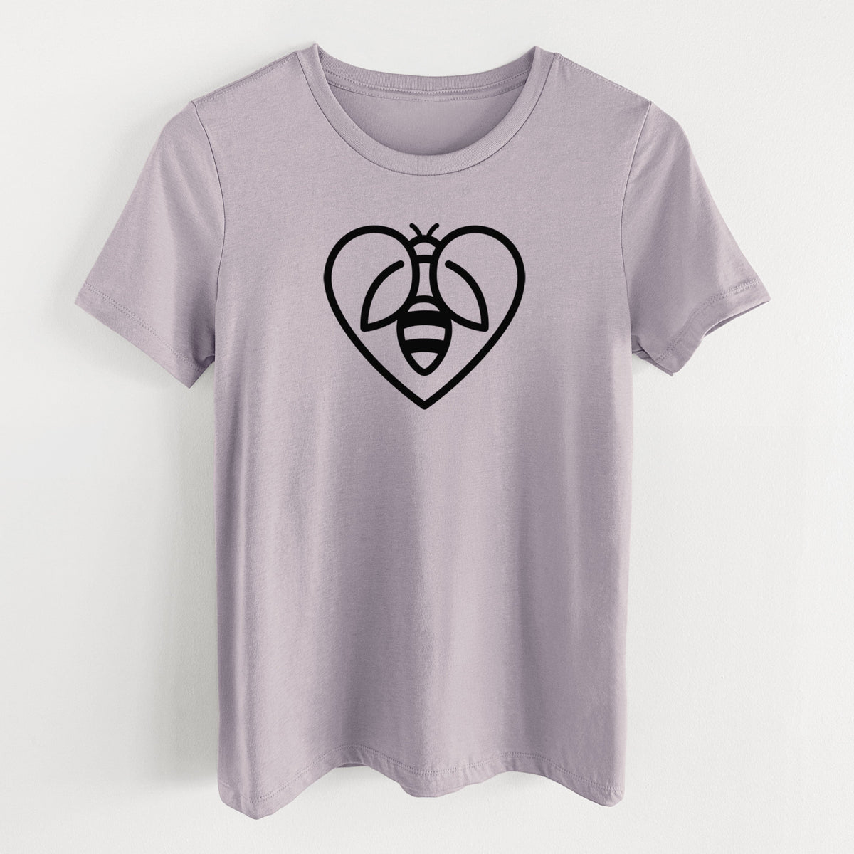 Bee Heart Icon - Women's Lightweight Relaxed Fit 100% Cotton Crewneck