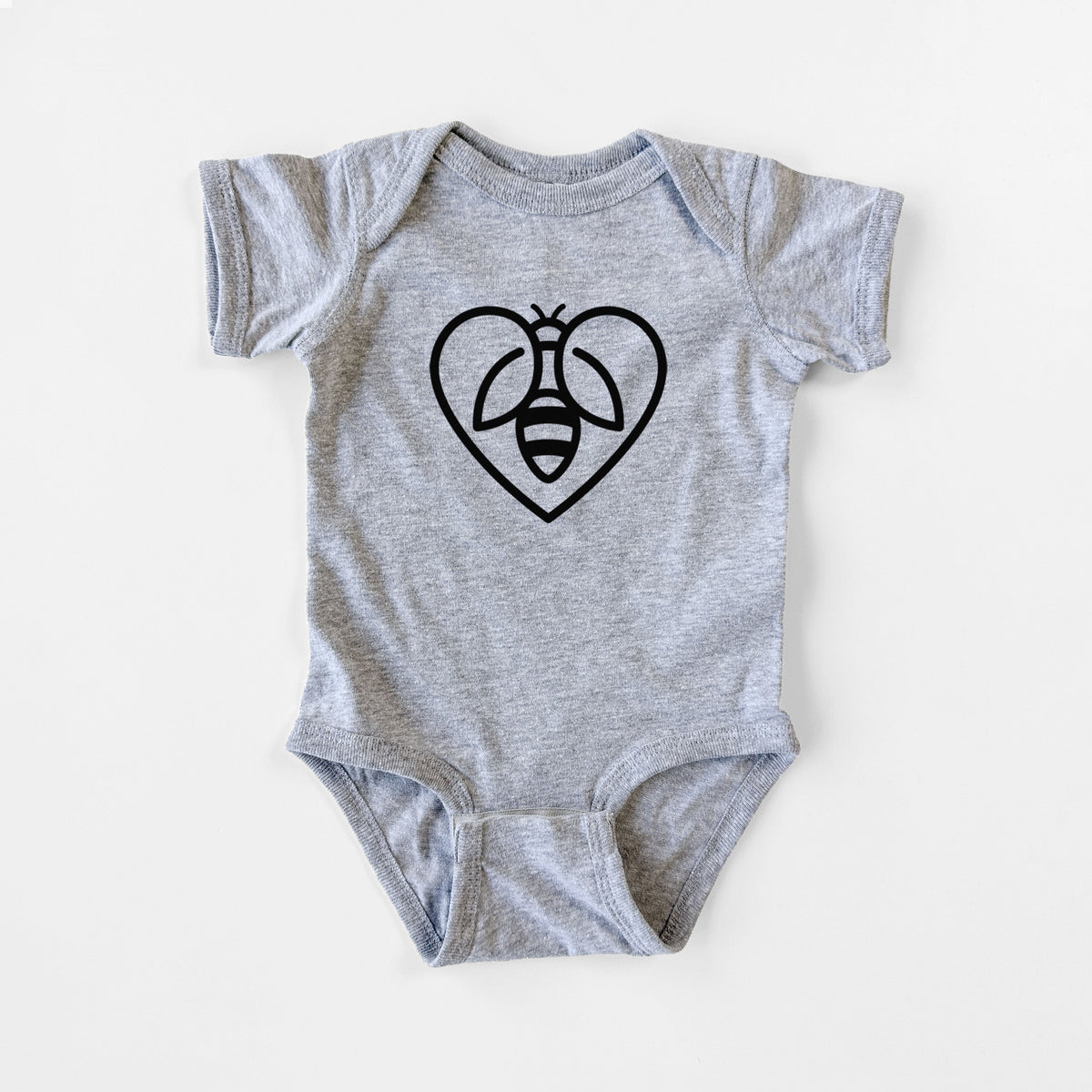 Bee Heart Icon - Baby Fine Jersey Bodysuit