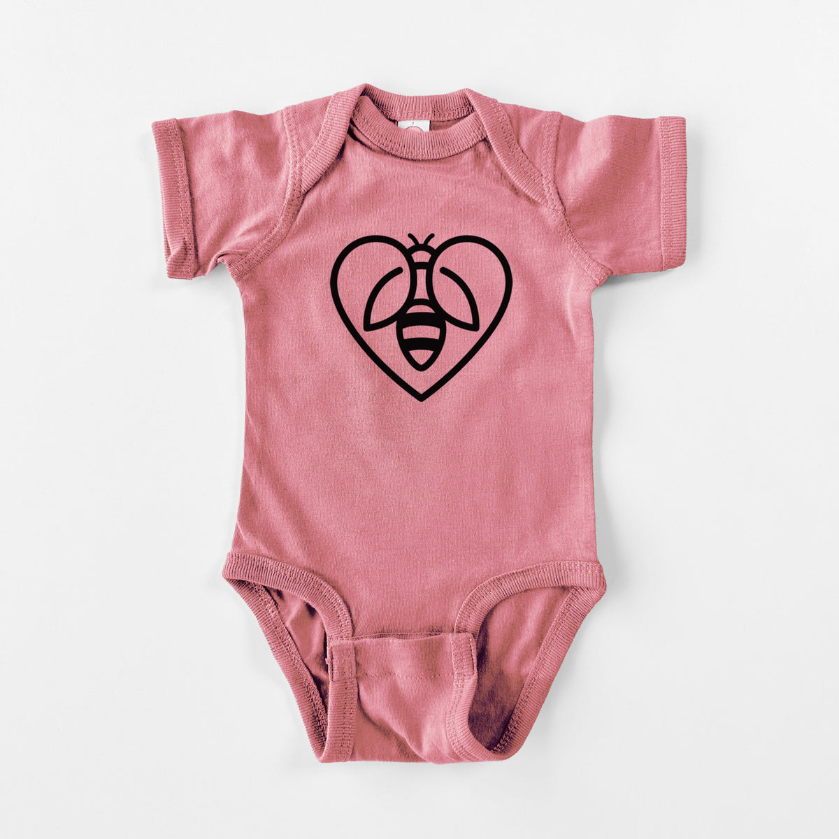 Bee Heart Icon - Baby Fine Jersey Bodysuit