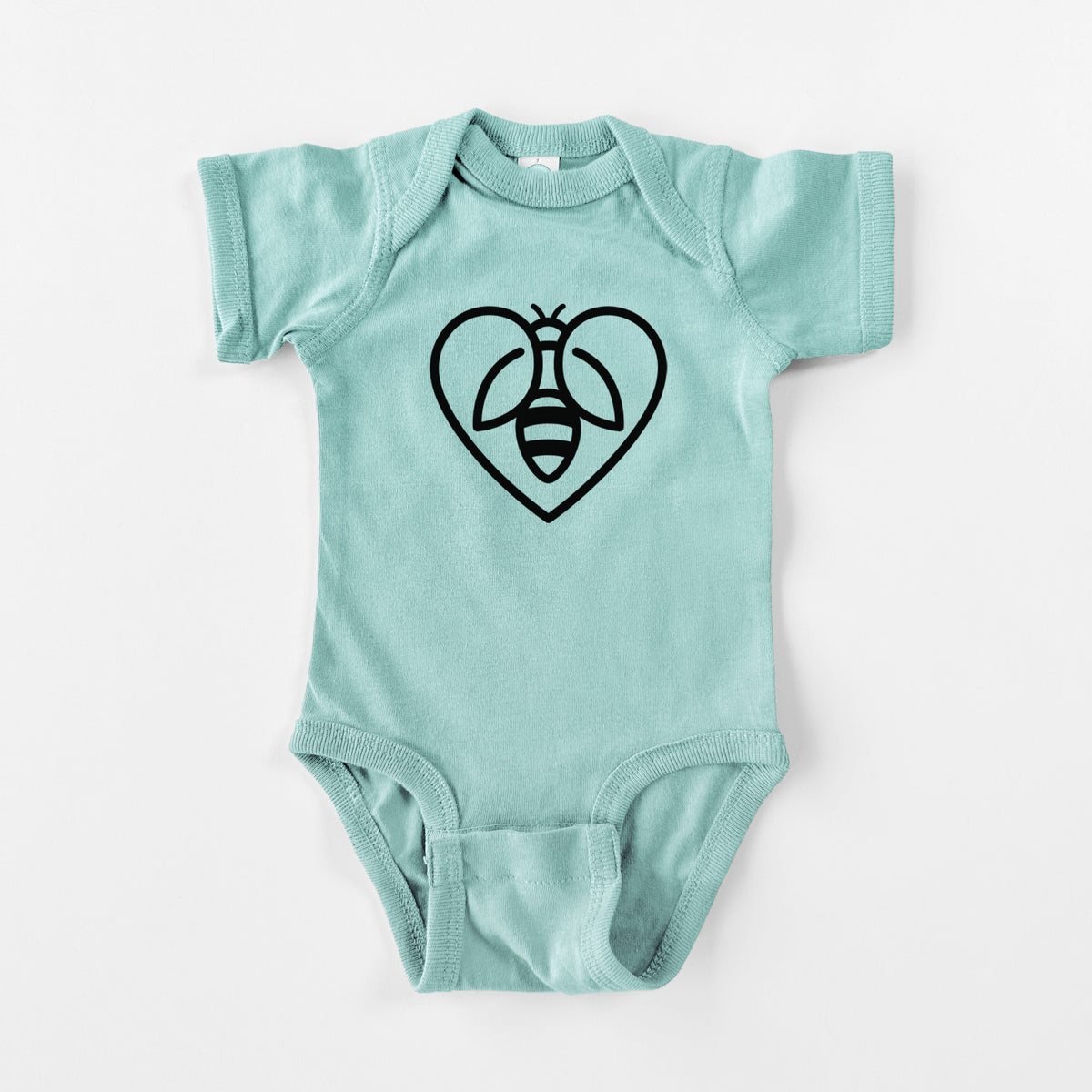 Bee Heart Icon - Baby Fine Jersey Bodysuit