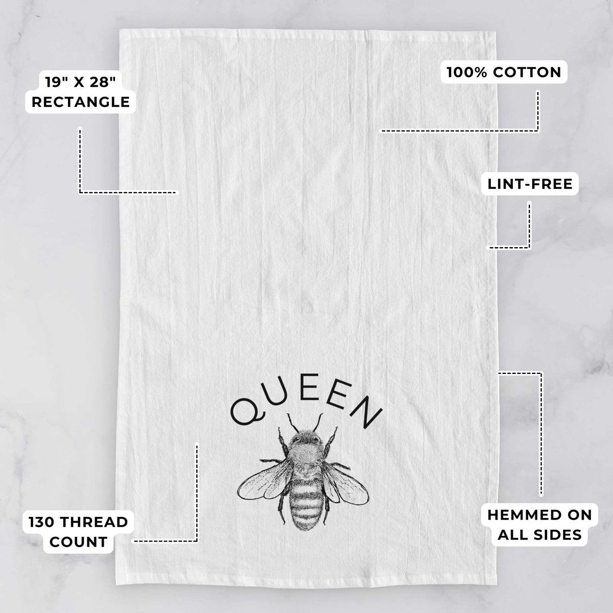 Queen Bee Tea Towel