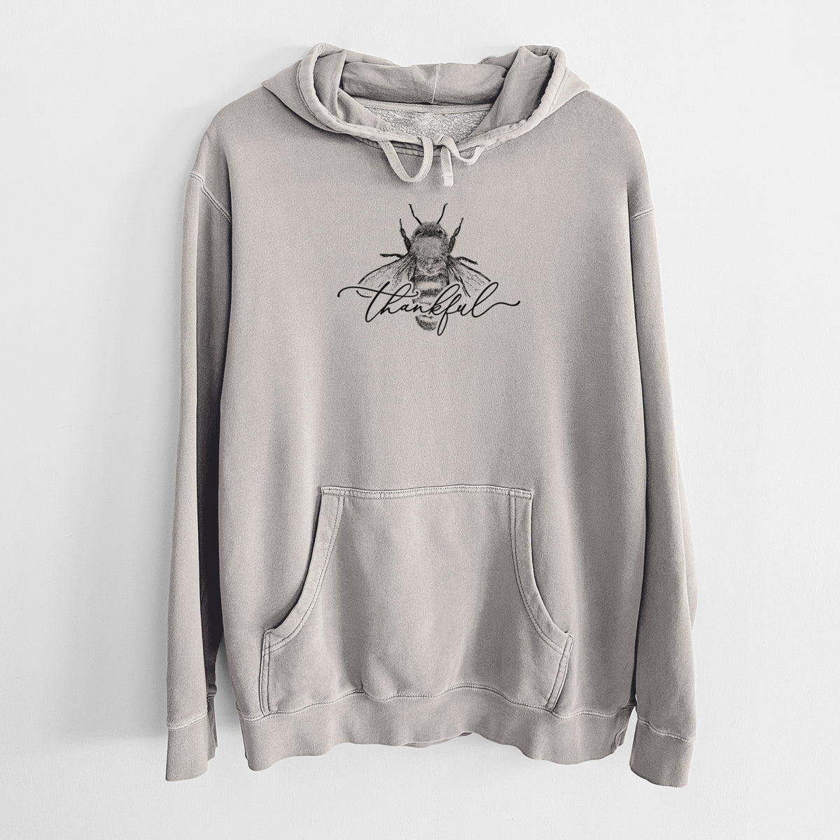 Bee Thankful - Unisex Pigment Dyed Hoodie