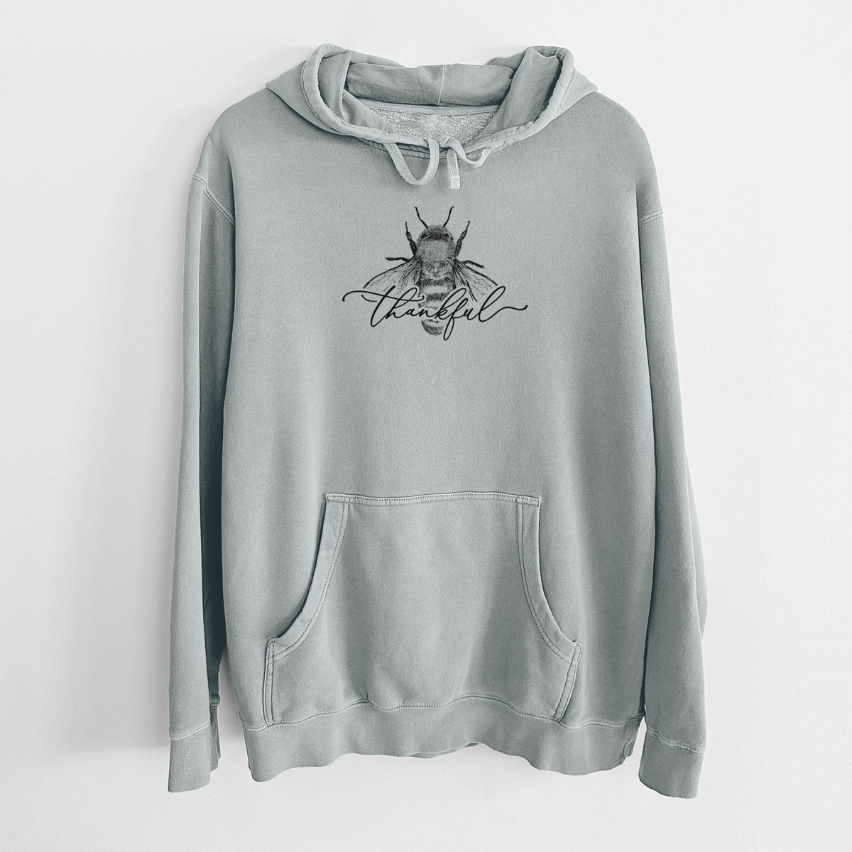 Bee Thankful - Unisex Pigment Dyed Hoodie