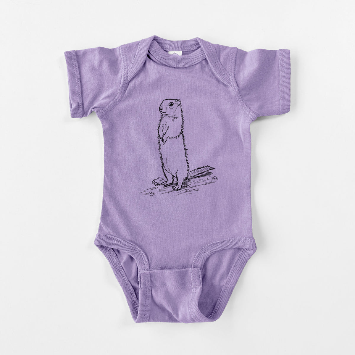 Belding's Ground Squirrel - Urocitellus beldingi - Baby Fine Jersey Bodysuit
