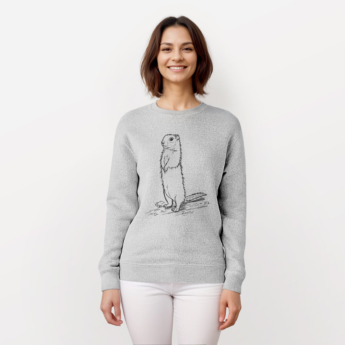 Belding's Ground Squirrel - Urocitellus beldingi - Knit Sweatshirt