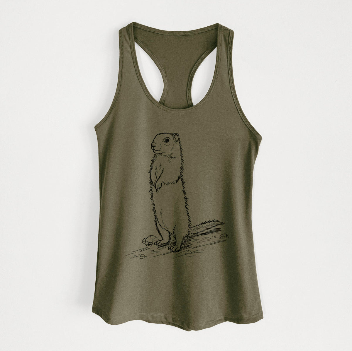 Belding's Ground Squirrel - Urocitellus beldingi - Women's Racerback Tanktop