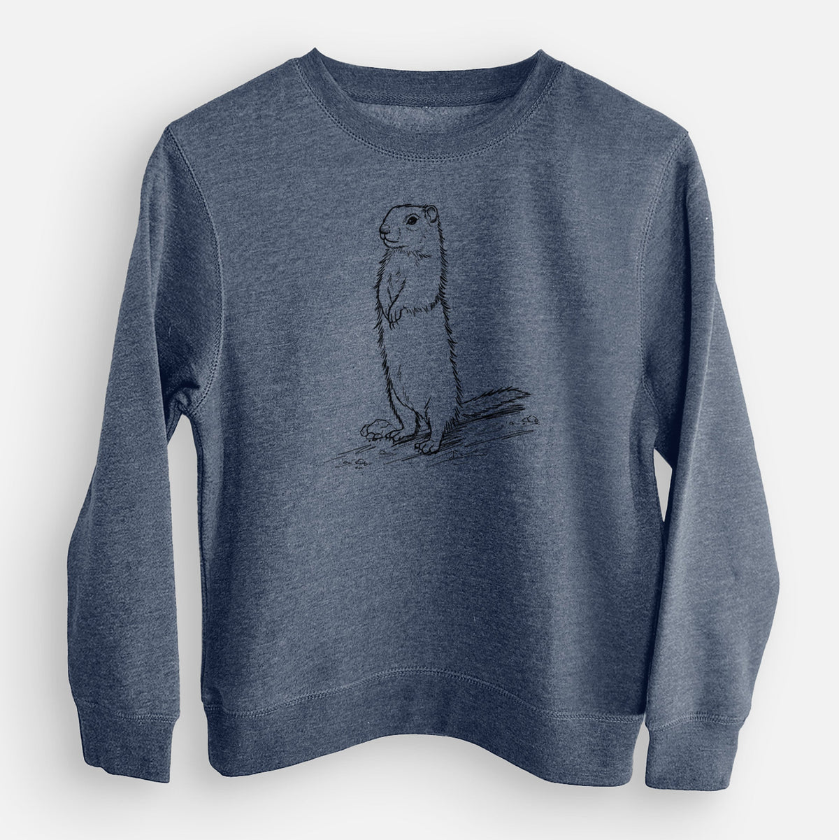 Belding's Ground Squirrel - Urocitellus beldingi - Youth Lightweight Crewneck Sweatshirt