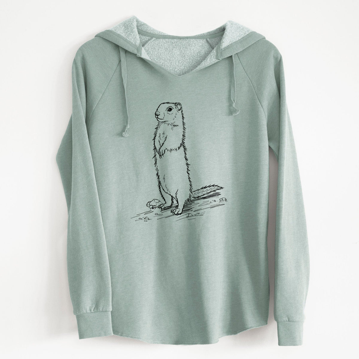 Belding's Ground Squirrel - Urocitellus beldingi - Cali Wave Hooded Sweatshirt