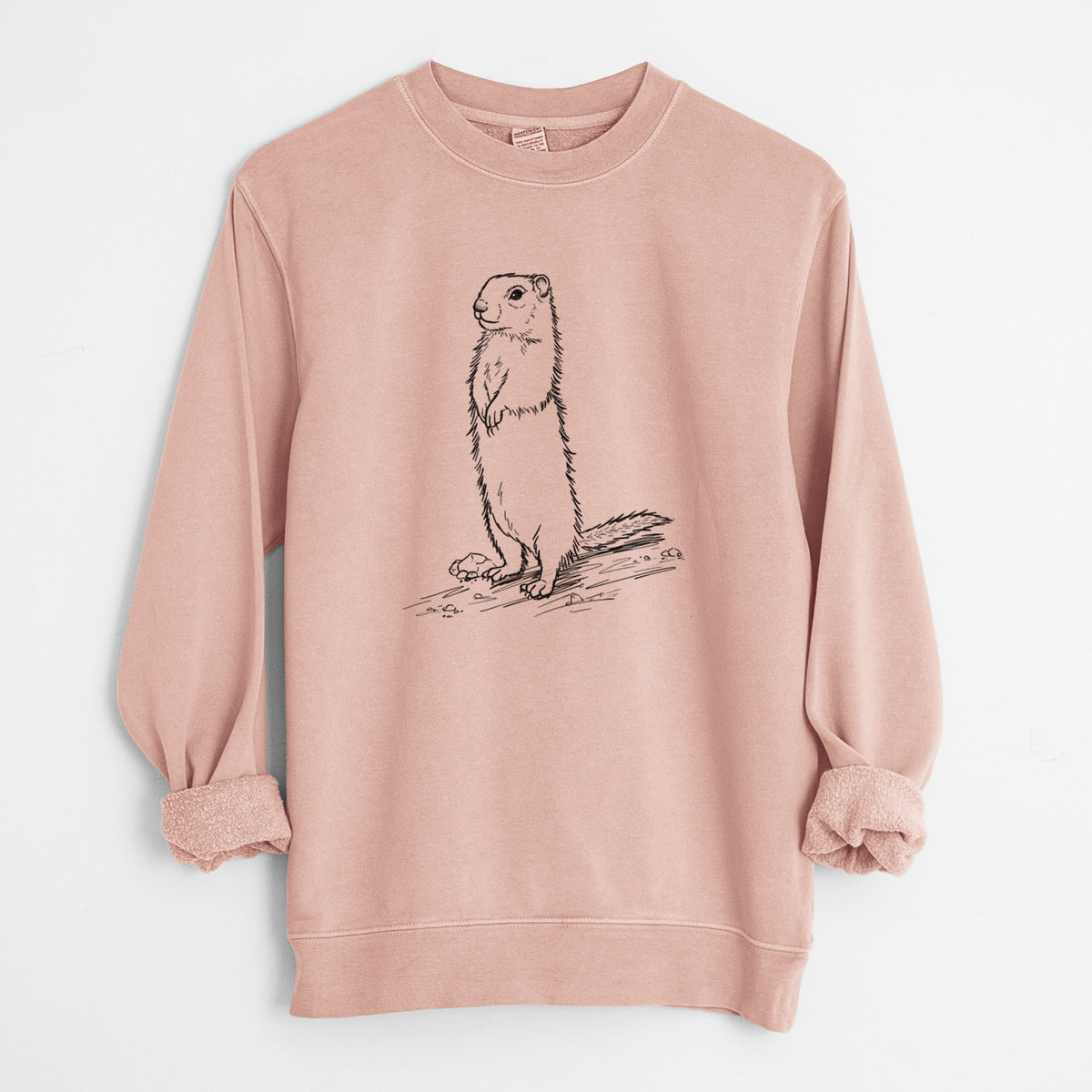 Belding's Ground Squirrel - Urocitellus beldingi - Unisex Pigment Dyed Crew Sweatshirt
