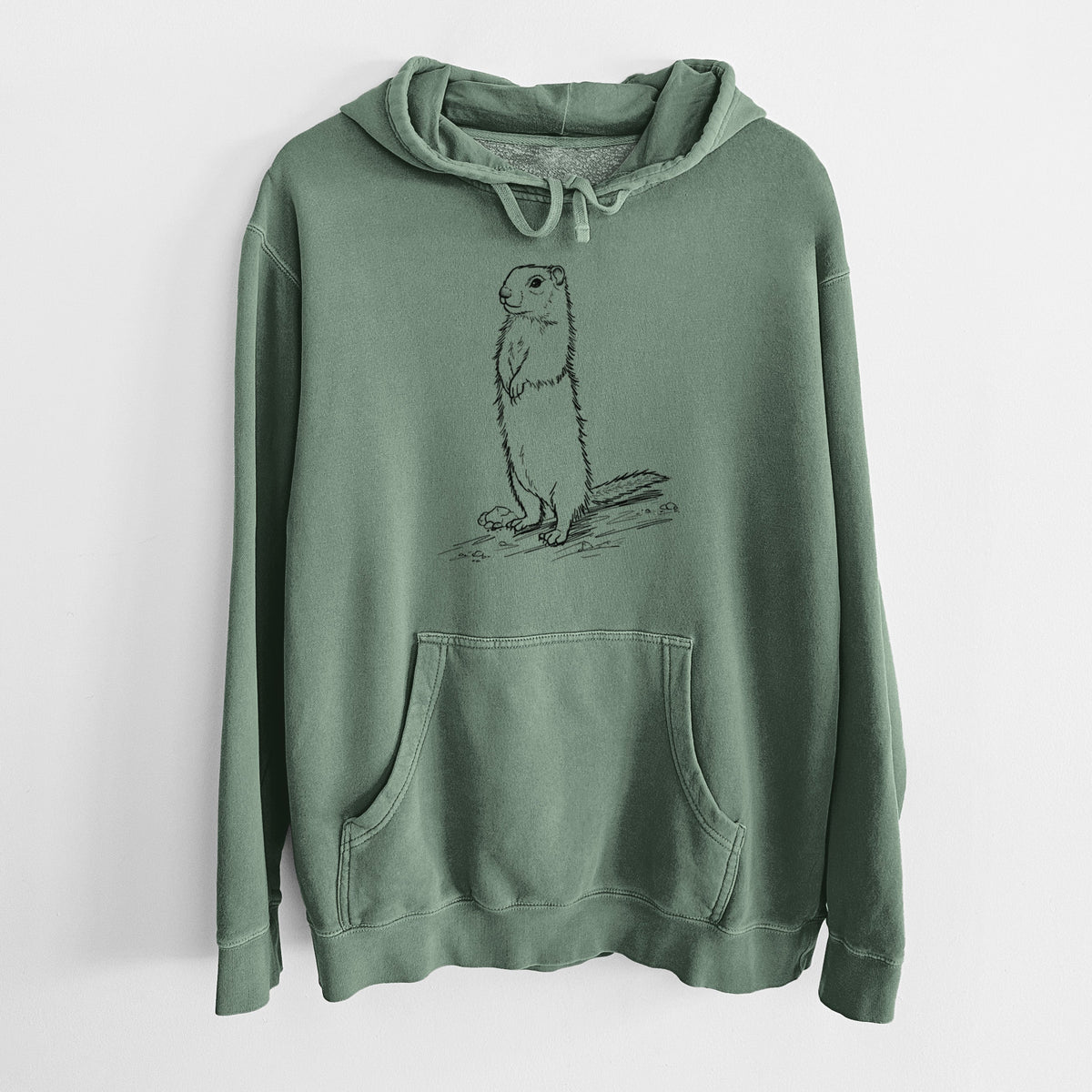 Belding's Ground Squirrel - Urocitellus beldingi - Unisex Pigment Dyed Hoodie