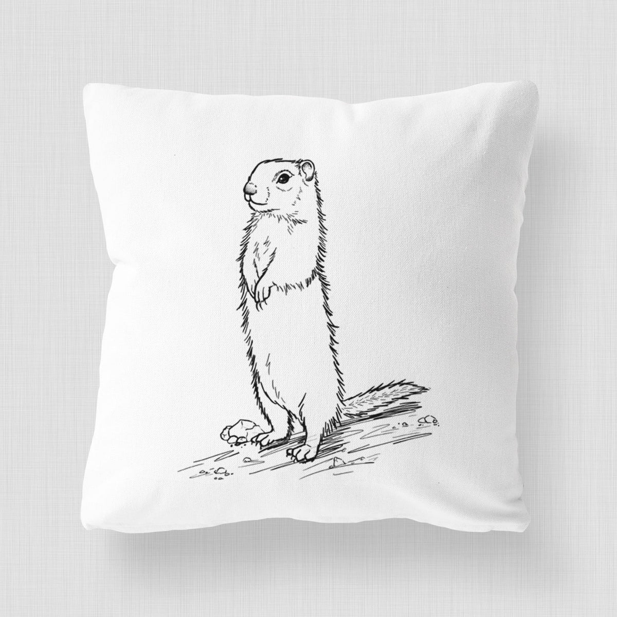 Belding's Ground Squirrel - Urocitellus beldingi - Throw Pillow Cover