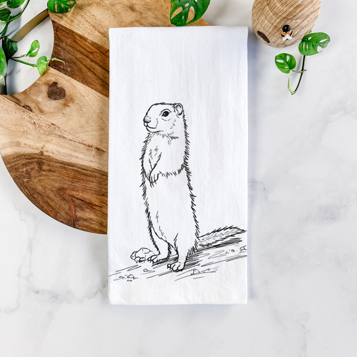 Belding's Ground Squirrel - Urocitellus beldingi Tea Towel