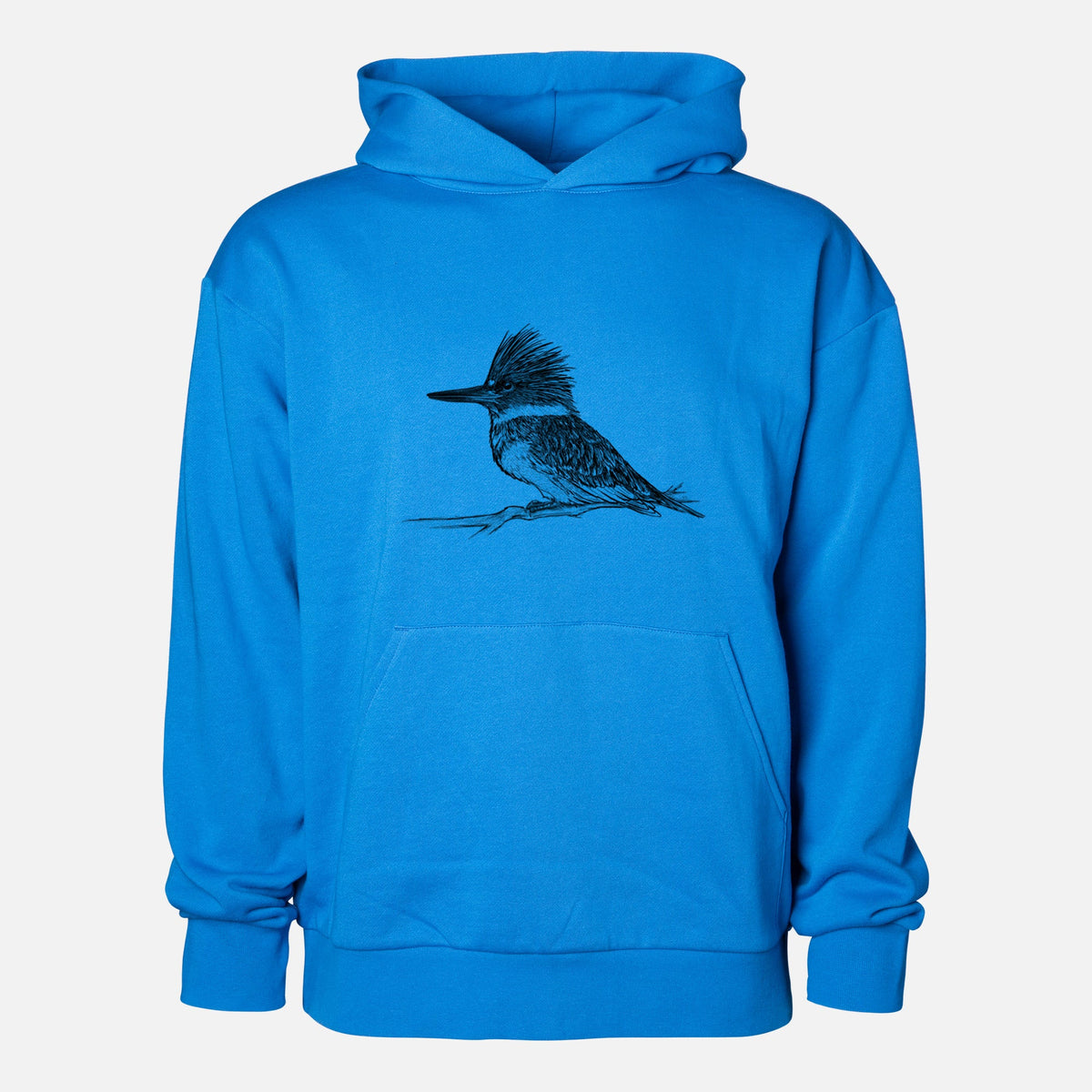 Belted Kingfisher - Megaceryle alcyon  - Statement Midweight Hoodie