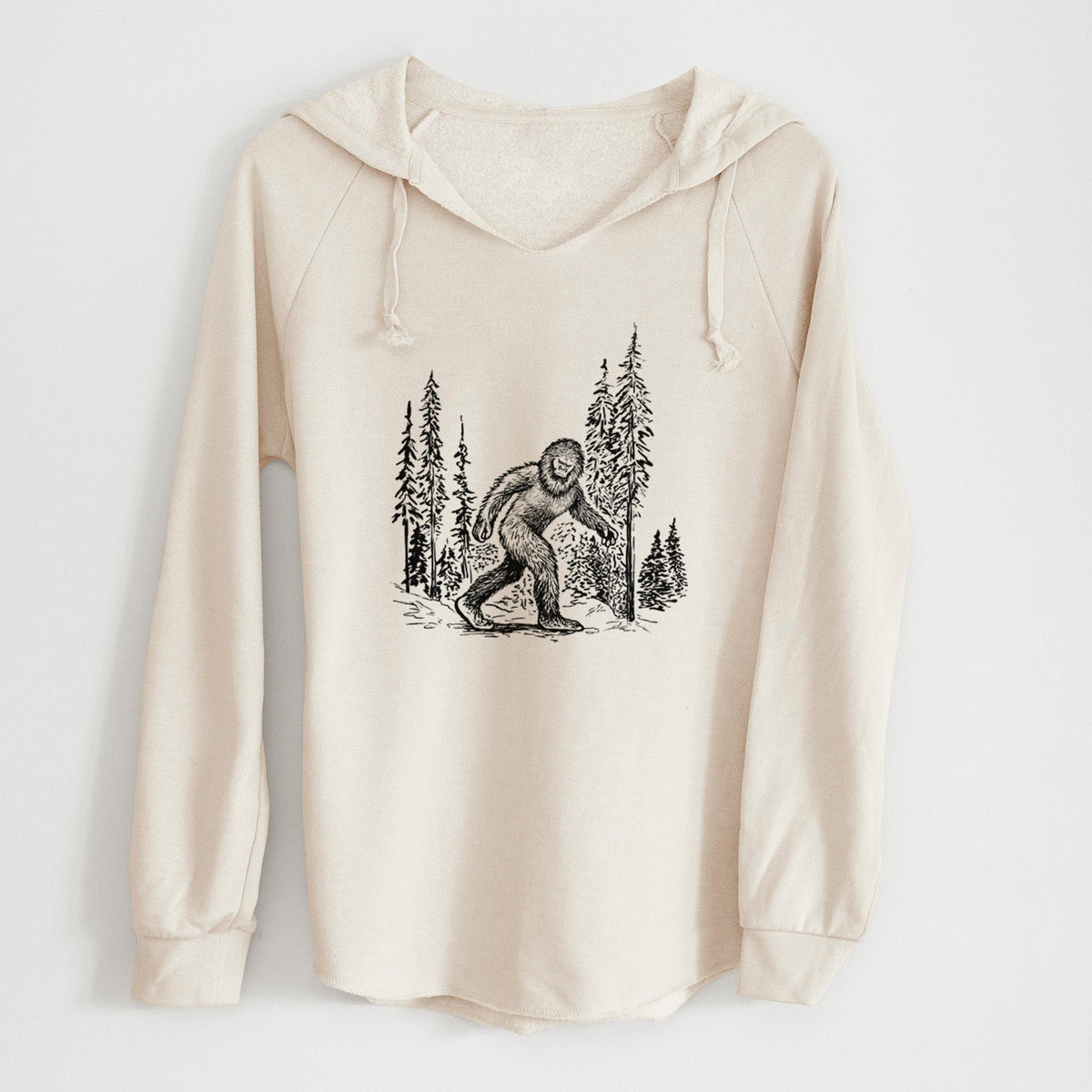 Bigfoot in the Woods - Cali Wave Hooded Sweatshirt