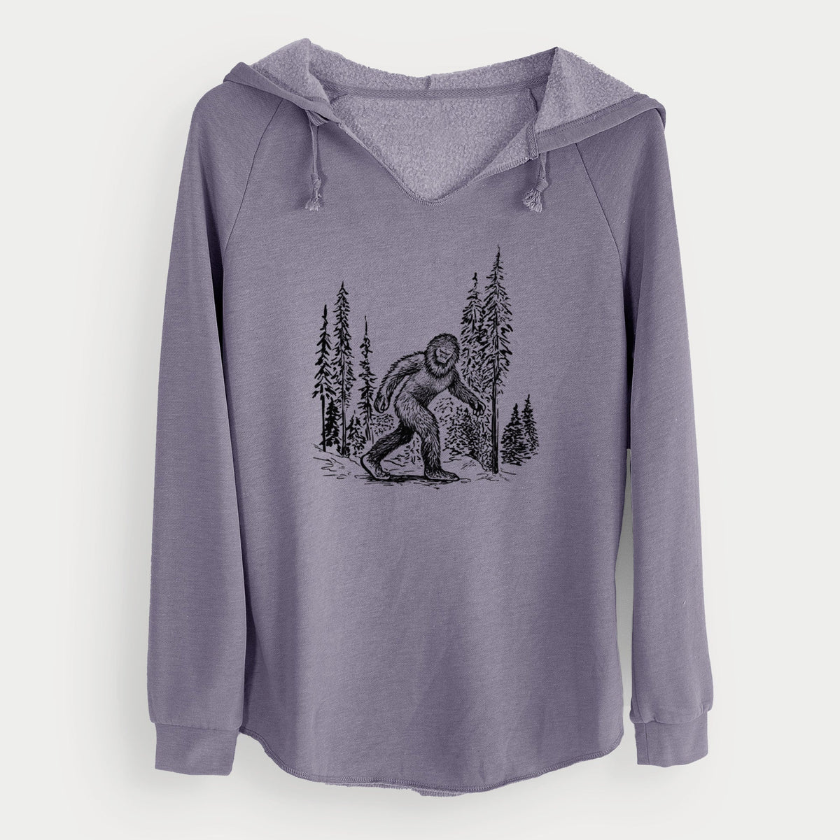 Bigfoot in the Woods - Cali Wave Hooded Sweatshirt
