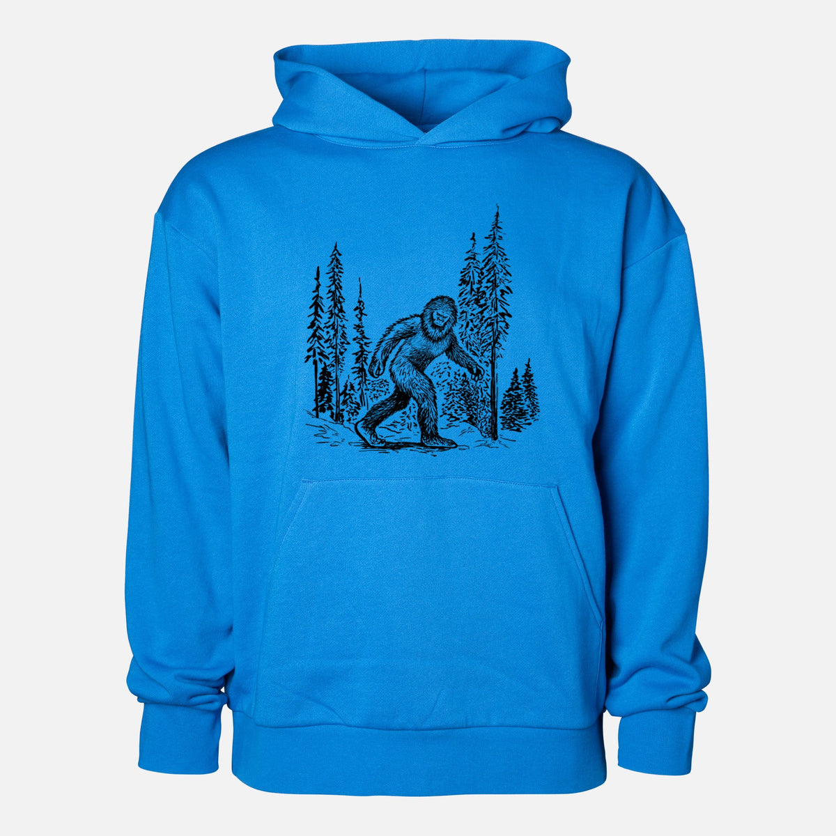 Bigfoot in the Woods  - Statement Midweight Hoodie