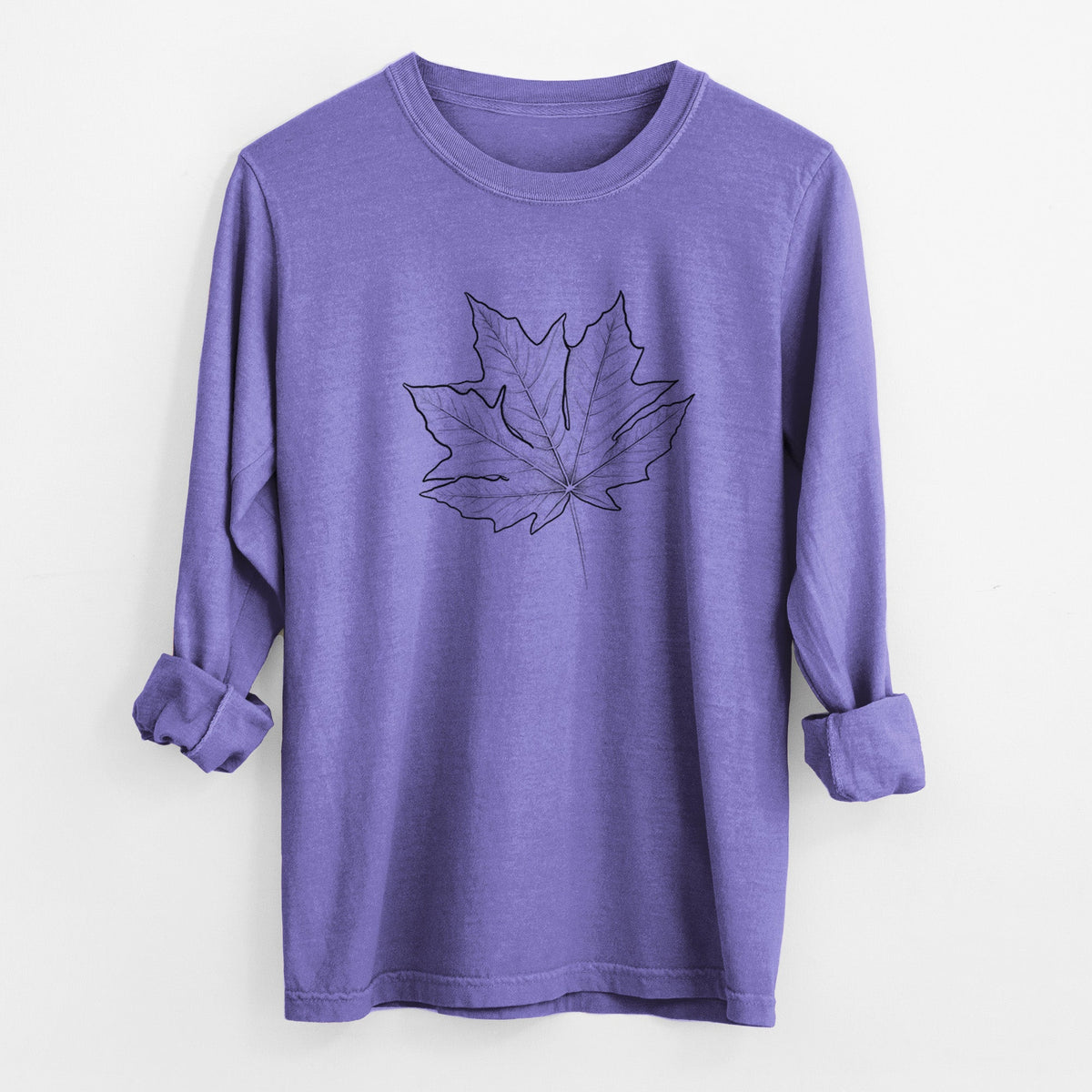 Bigleaf Maple - Acer macrophyllum - Unisex Comfort Colors 100% Cotton Long Sleeve