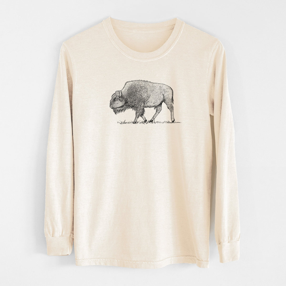 American Bison / Buffalo - Bison bison - Unisex Comfort Colors 100% Cotton Long Sleeve