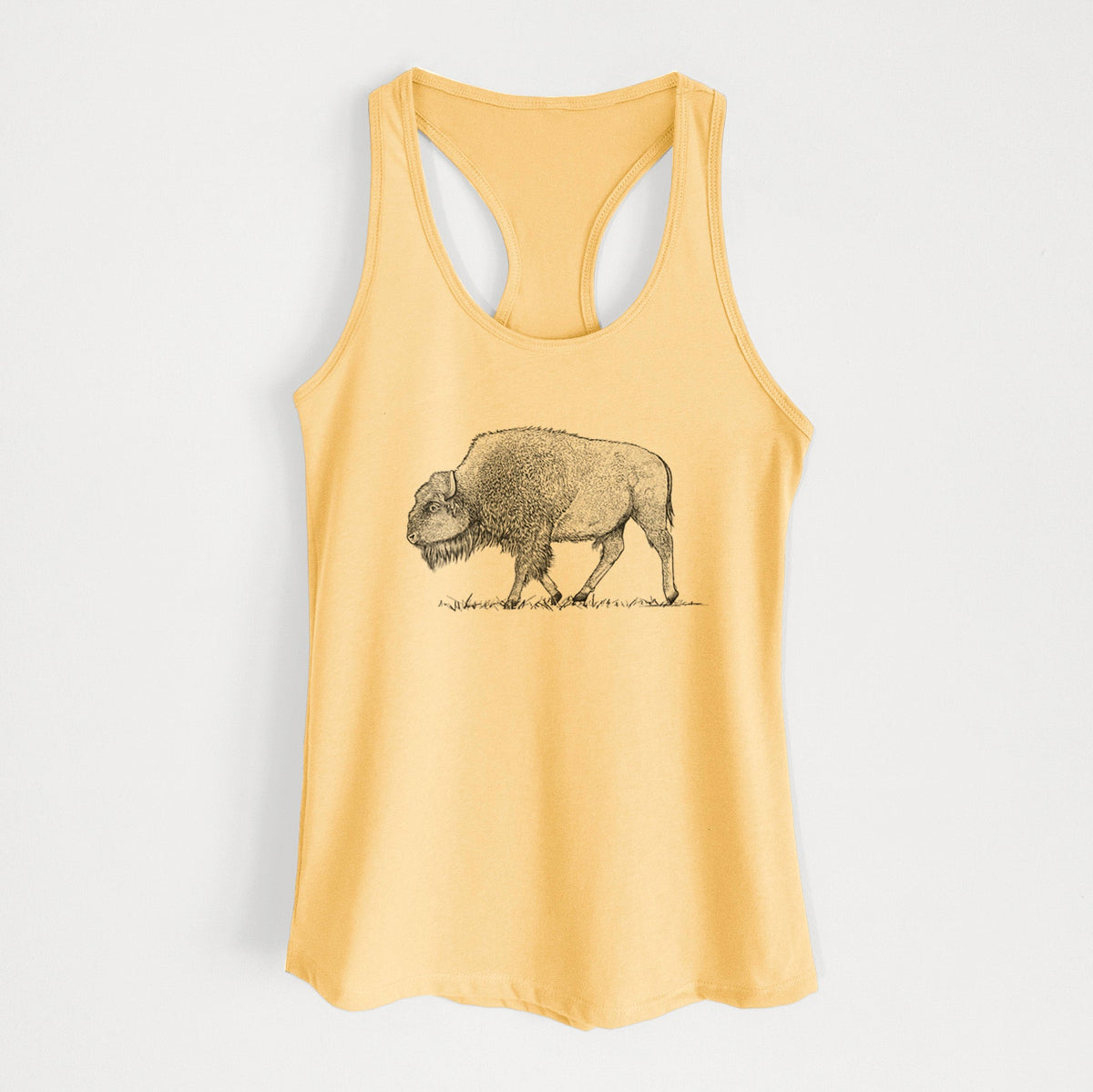 American Bison / Buffalo - Bison bison - Women's Racerback Tanktop