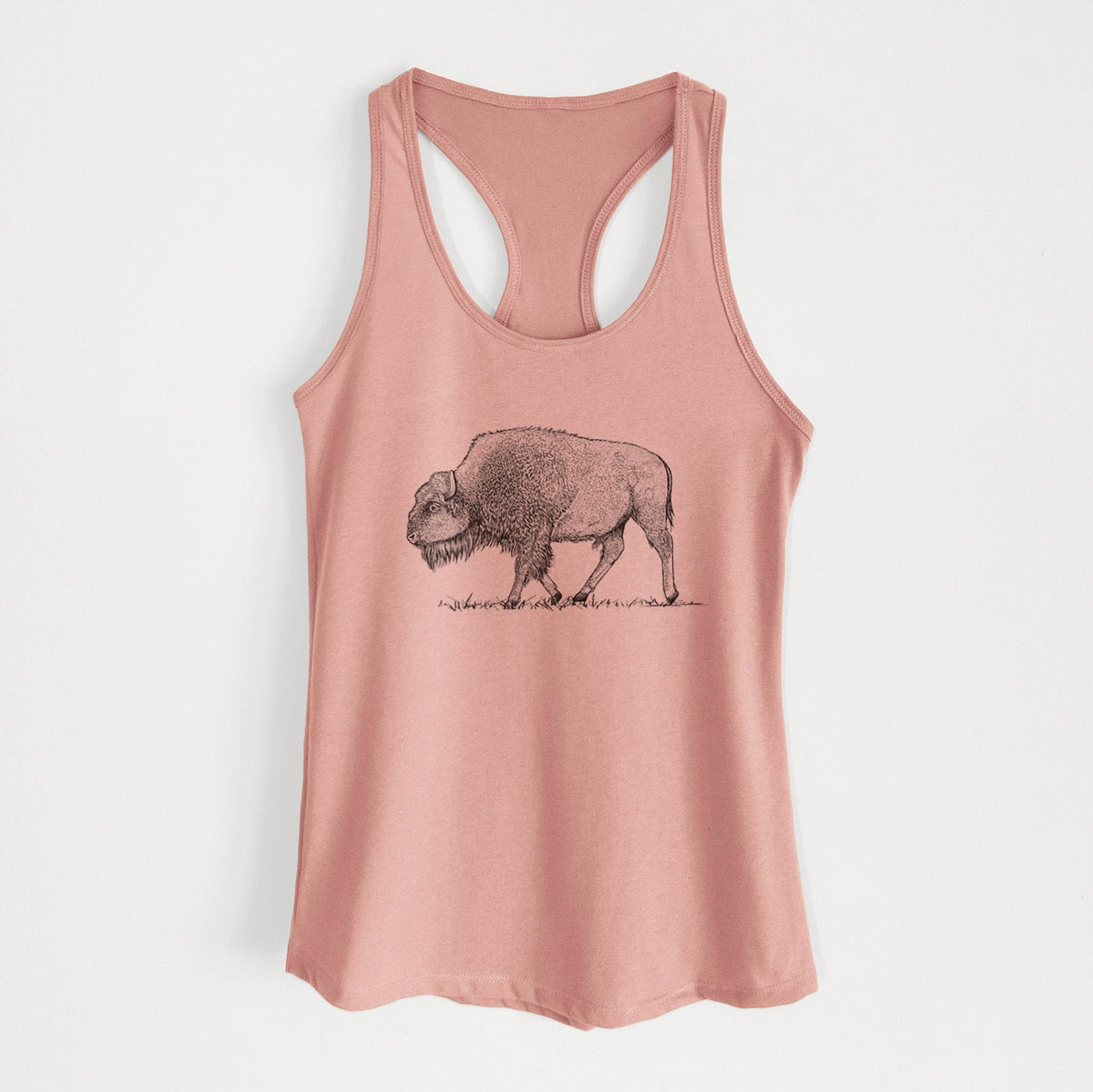 American Bison / Buffalo - Bison bison - Women's Racerback Tanktop