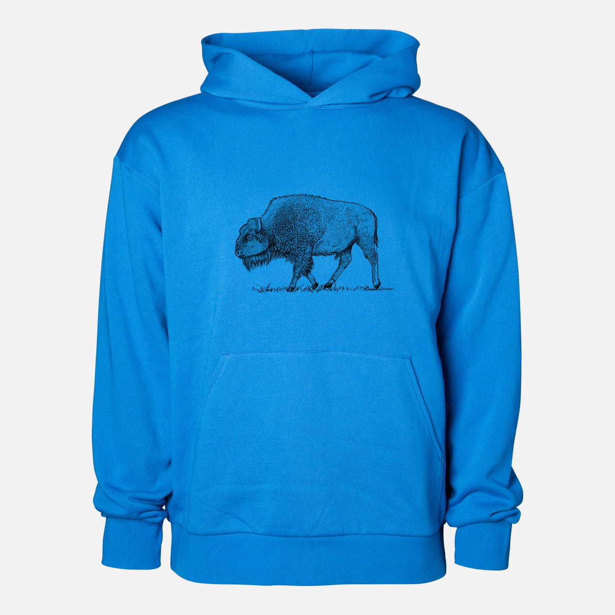 American Bison / Buffalo - Bison bison  - Statement Midweight Hoodie