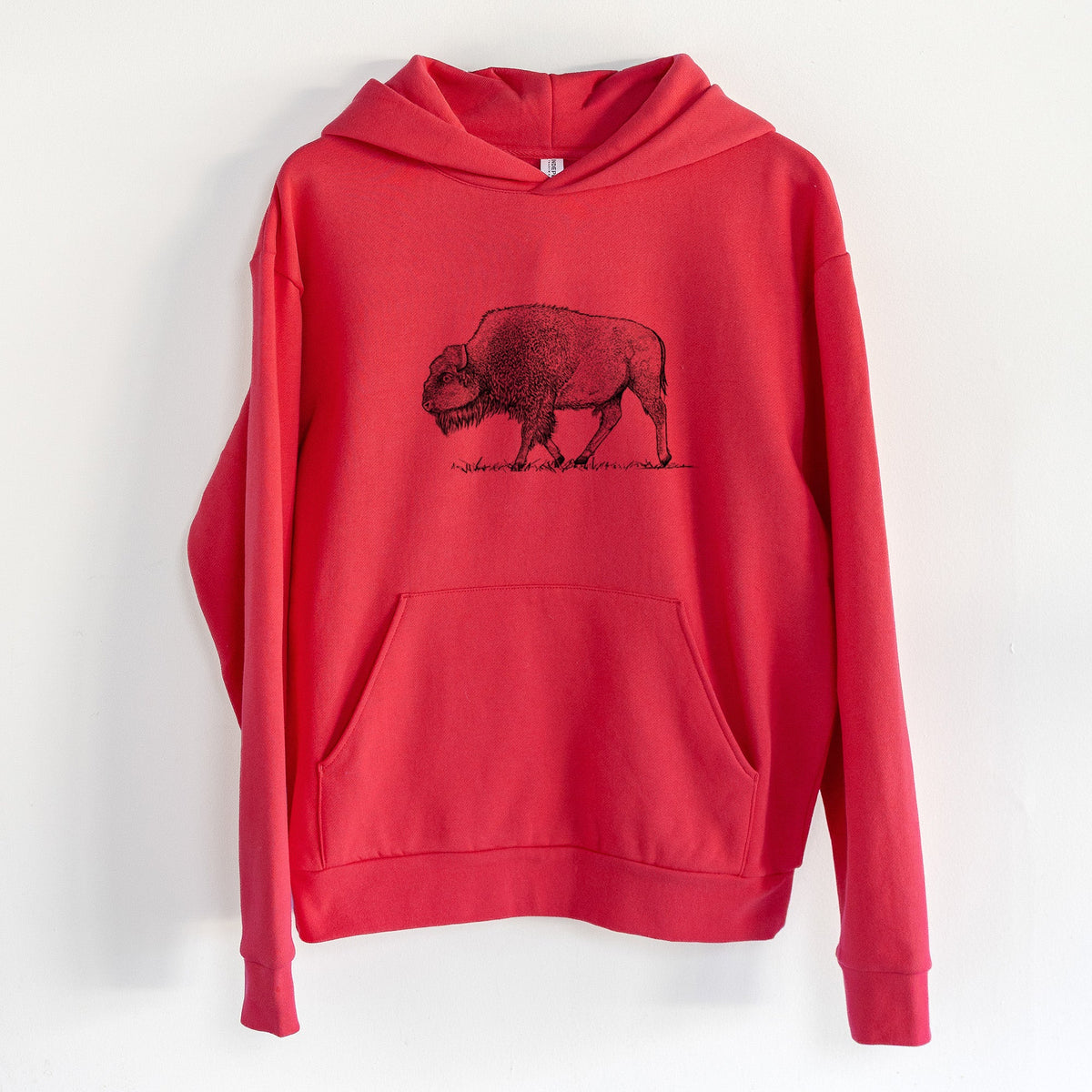 American Bison / Buffalo - Bison bison  - Statement Midweight Hoodie