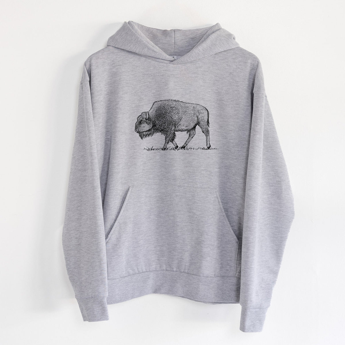 American Bison / Buffalo - Bison bison  - Statement Midweight Hoodie