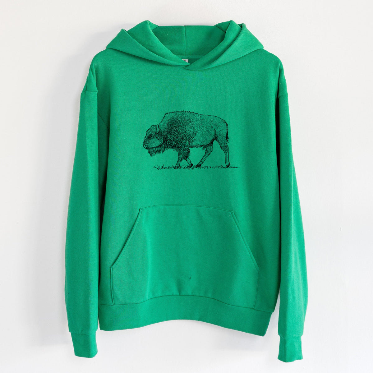 American Bison / Buffalo - Bison bison  - Statement Midweight Hoodie