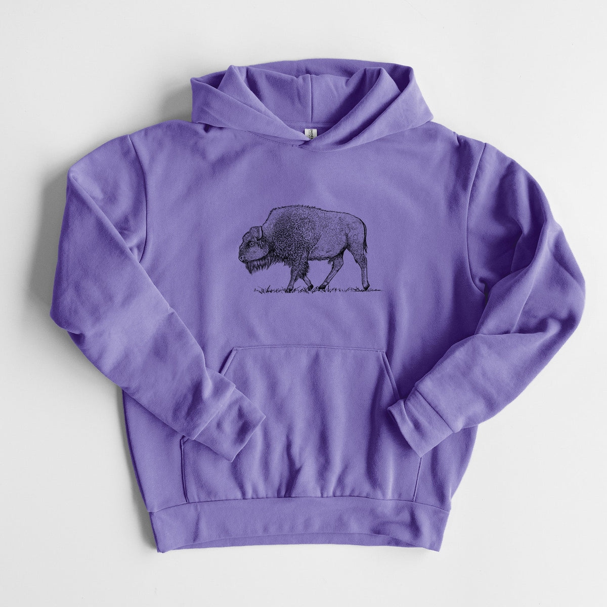 American Bison / Buffalo - Bison bison  - Statement Midweight Hoodie