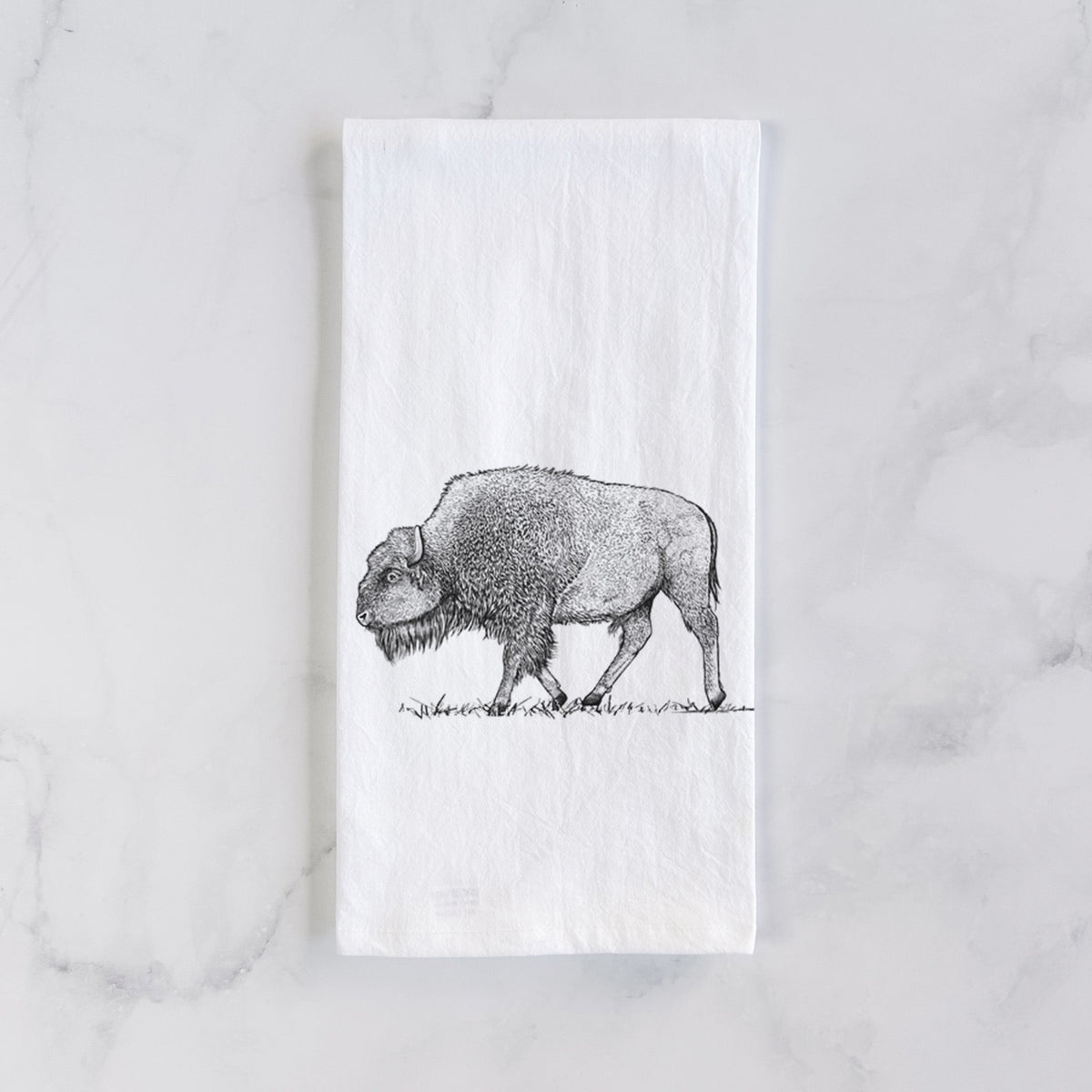 American Bison / Buffalo - Bison bison Tea Towel