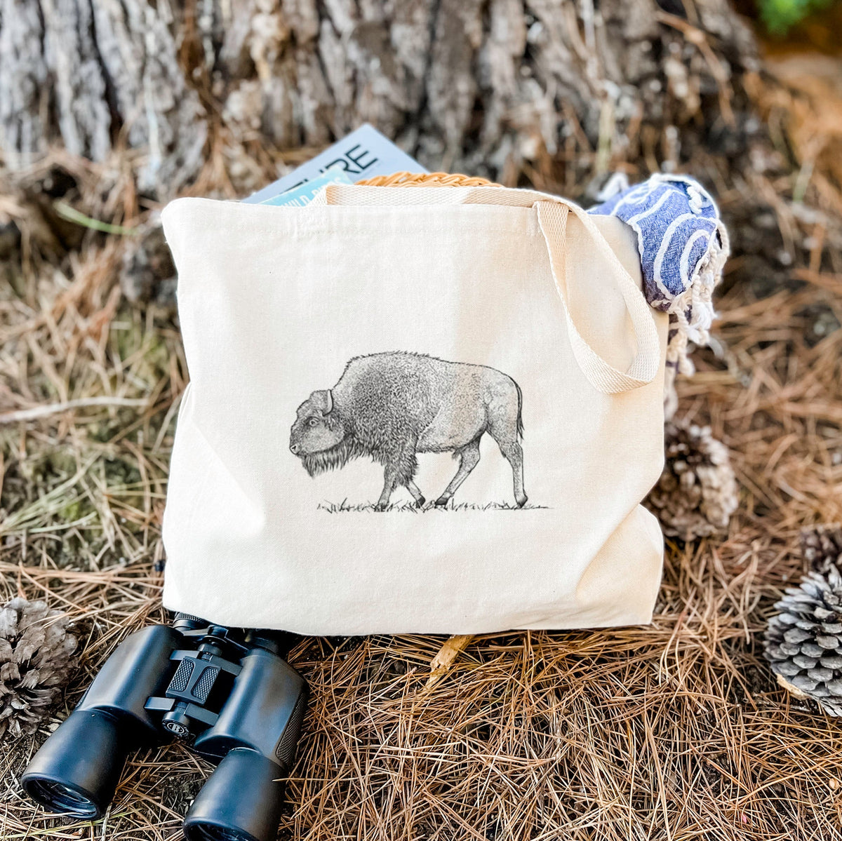 American Bison / Buffalo - Bison bison - Tote Bag