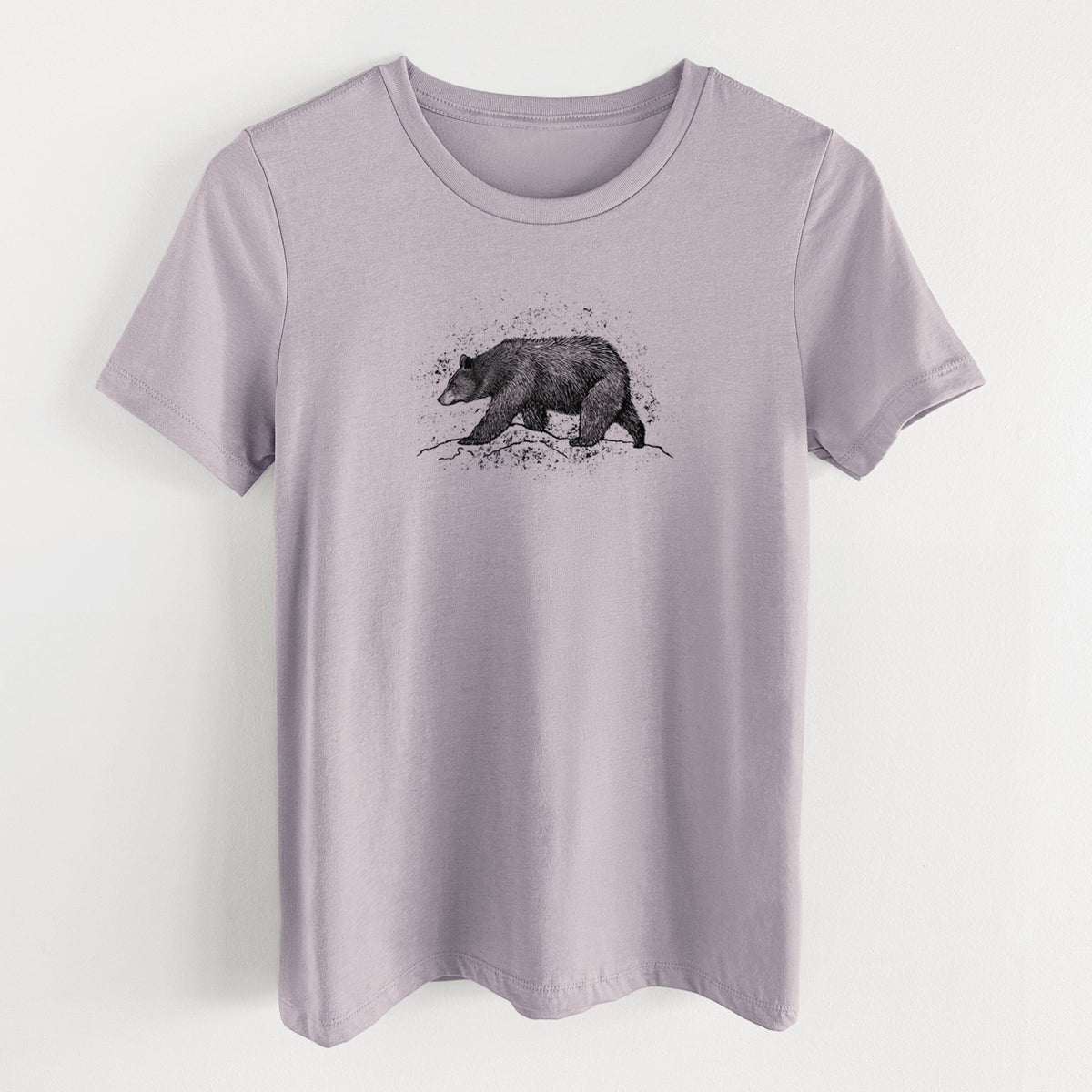 Black Bear - Women's Lightweight Relaxed Fit 100% Cotton Crewneck