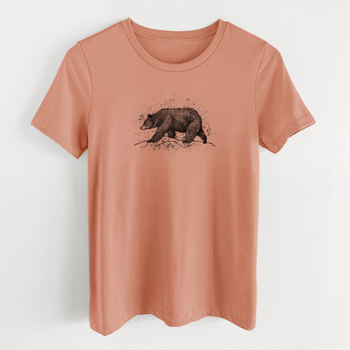 Black Bear - Women's Lightweight Relaxed Fit 100% Cotton Crewneck
