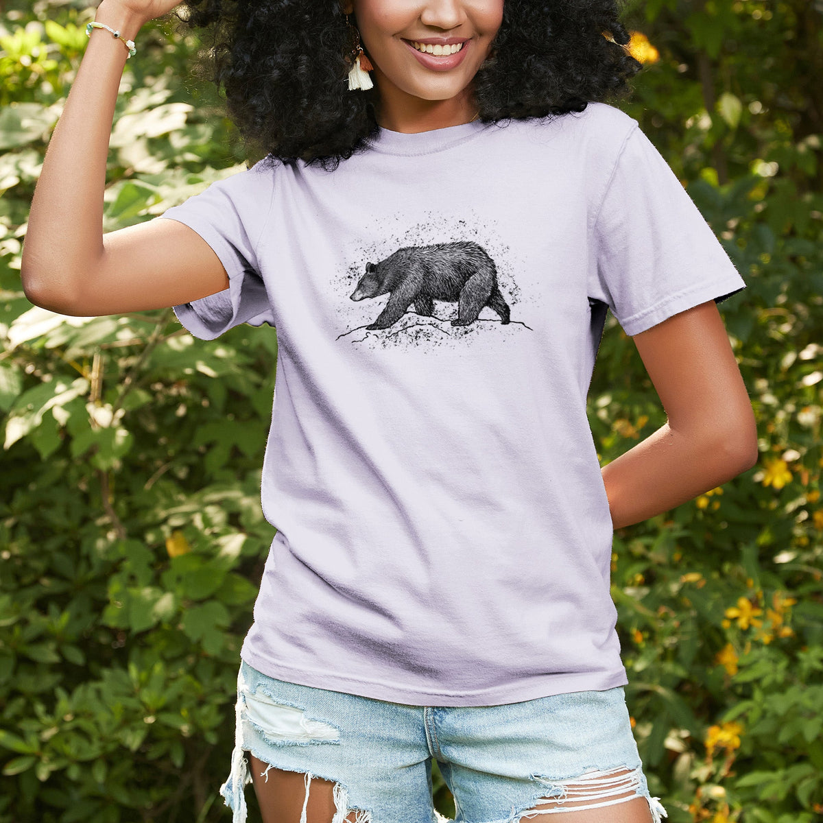 Black Bear - Unisex Comfort Colors Garment-Dyed Heavyweight T-shirt