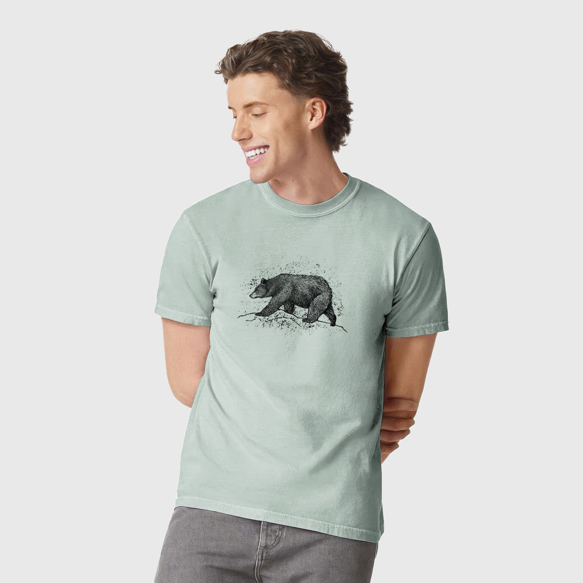 Black Bear - Unisex Comfort Colors Garment-Dyed Heavyweight T-shirt