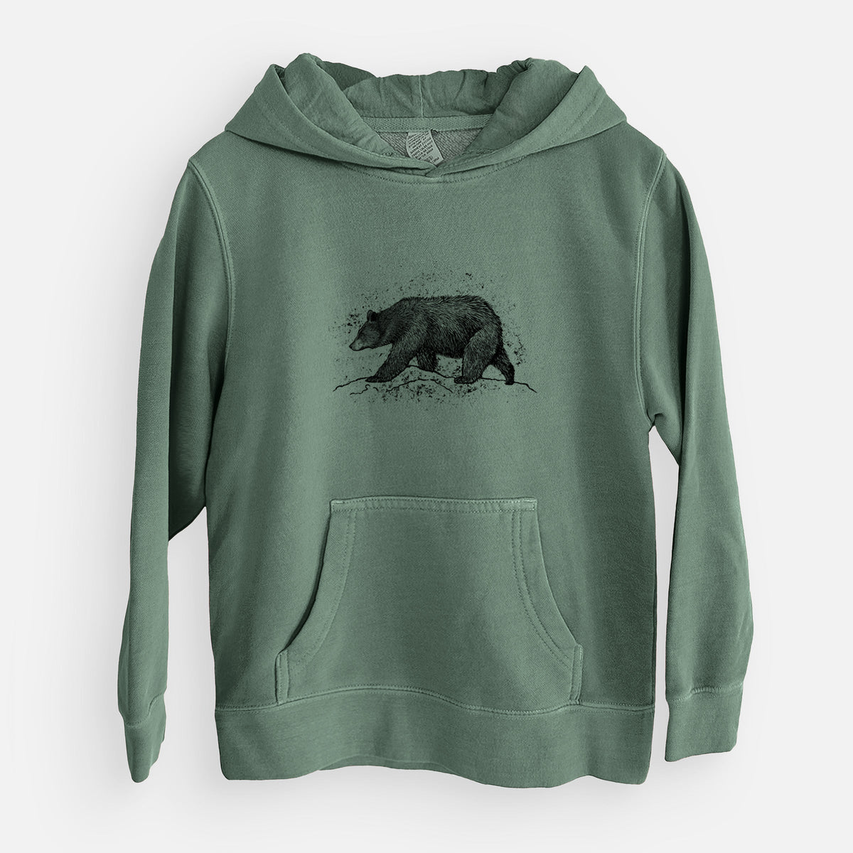Black Bear - Youth Pigment Dyed Hoodie