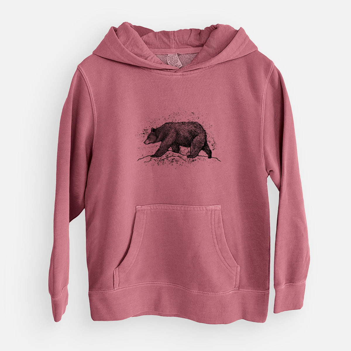 Black Bear - Youth Pigment Dyed Hoodie